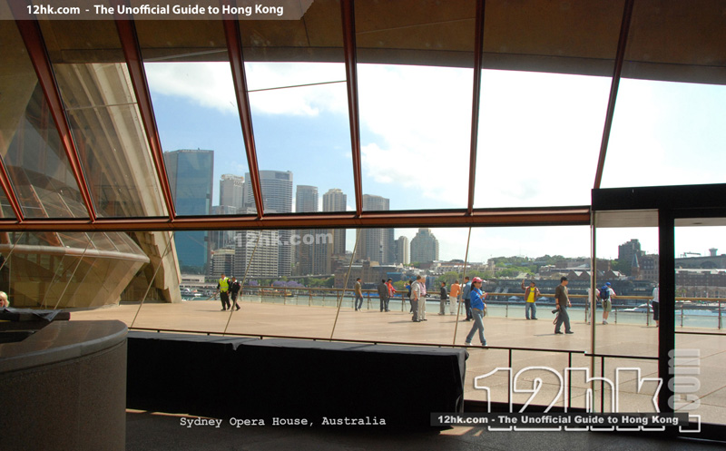 view from inside Sydney Opera House, Australia