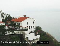 seaview houses in Pok Fu Lam area on Hong Kong Island