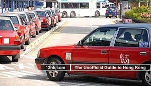 urban taxi in Hong Kong