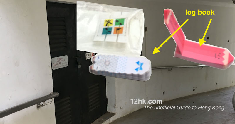 a clever geocache hidden in plain sight in Kowloon Park