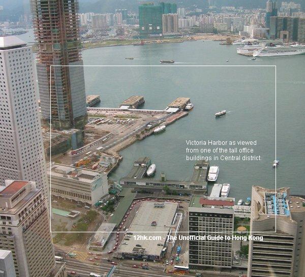 Ferry Piers in Victoria Harbor, Hong Kong