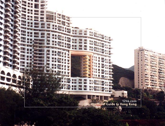 Building with a hole in Repulse Bay, Hong Kong