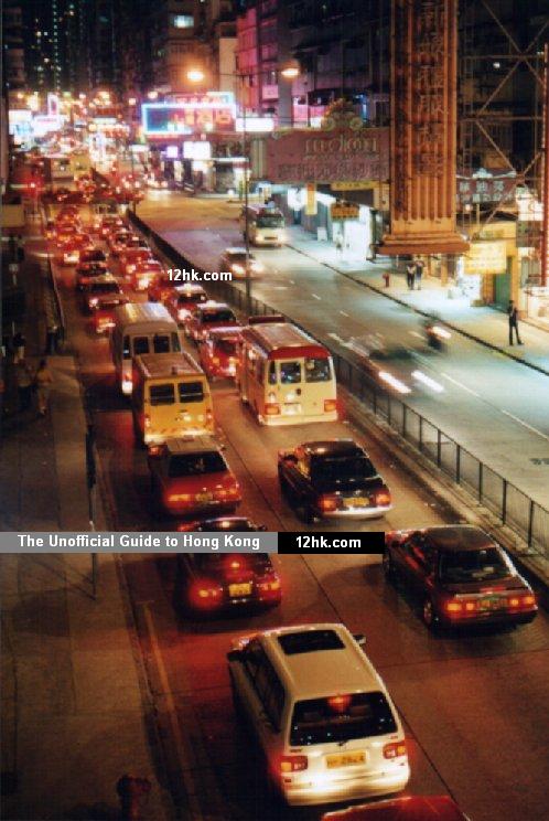 Mongkok traffic, Hong Kong